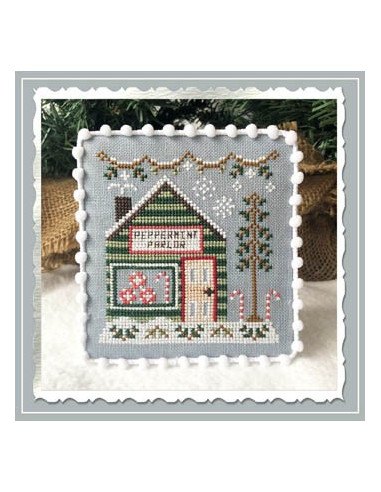 Snow Village 4 - Peppermint Parlor - Country Cottage Needlework