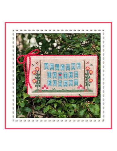 Welcome to teh forest - Forest Banner- Country Cottage Needlework