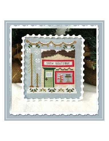 Snow Village -Frozen Hot Chocolate Shop - Country Cottage Needlework