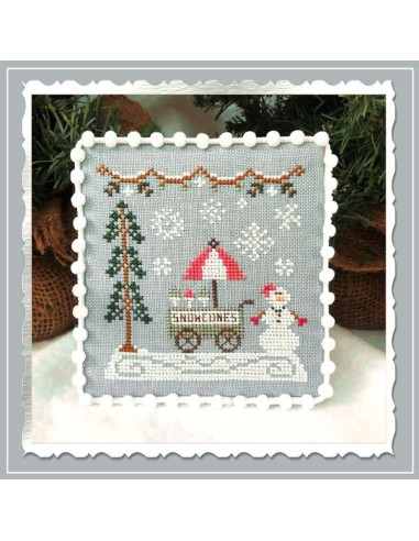 Snow Village 11 - Snow Cone Cart - Country Cottage Needlework