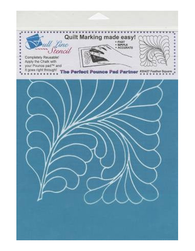 Full Line Stencil Quilting Dream Feather Elegant Bird