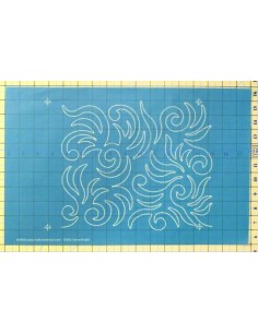 Full Line Stencil Quilting Lorin Square with Repeat