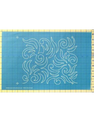 Full Line Stencil Quilting  Lorin Square with Repeat