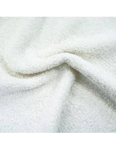 Teddy peluche laine blanc - Acufactum