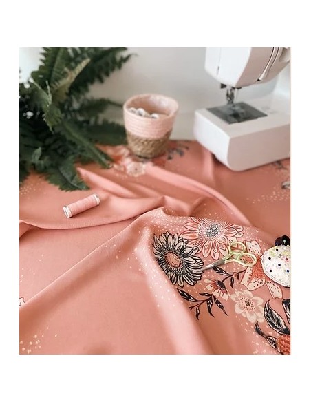 Bohelie Fabrics  Dusty Pink Garden