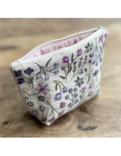 Trousse fleurie- Divers coloris - Un chat dans l'aiguille 2