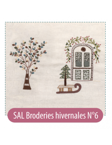 Broderie Hivernale - Un chat dans l'aiguille