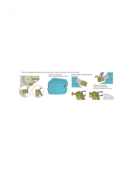 Fermoir cadre pour sac Inazuma