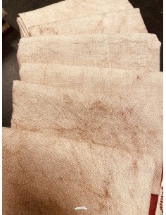 Lin teint à la main 2