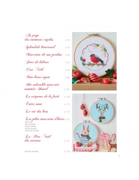 Les broderies de Marie &  C° 24 - Nos mascottes d'hiver