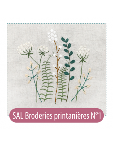Broderies printanières - Partie 1 - Un chat...