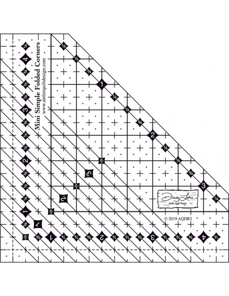 Mini règle simple à coins pliés - Doug Leko - Antler Quilt