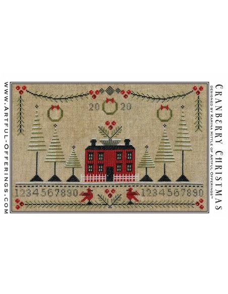 Cranberry christmas - de Karina Hittle - Artful Offerings