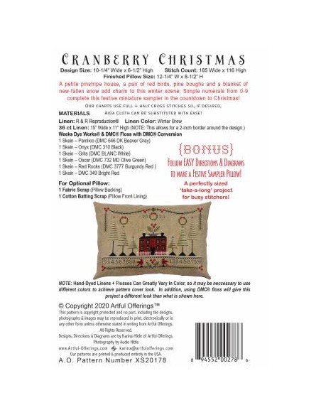 Cranberry christmas - de Karina Hittle - Artful Offerings