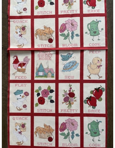 Hopscotch and Freckles - Poppies Cotton