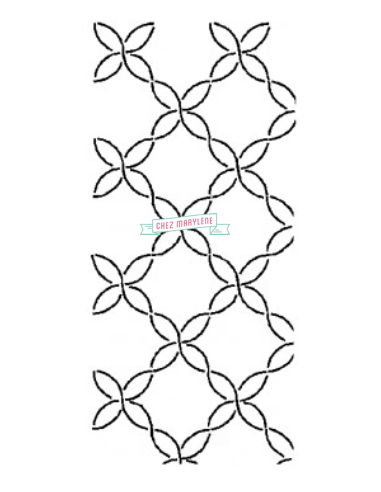 copy of Stencil Quilting motif japonais