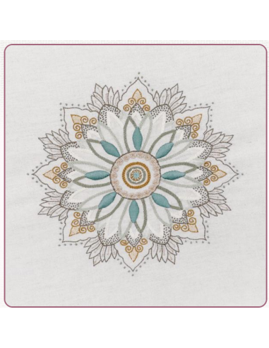 Mandala n°9 Paquerette - Un chat dans l'aiguille