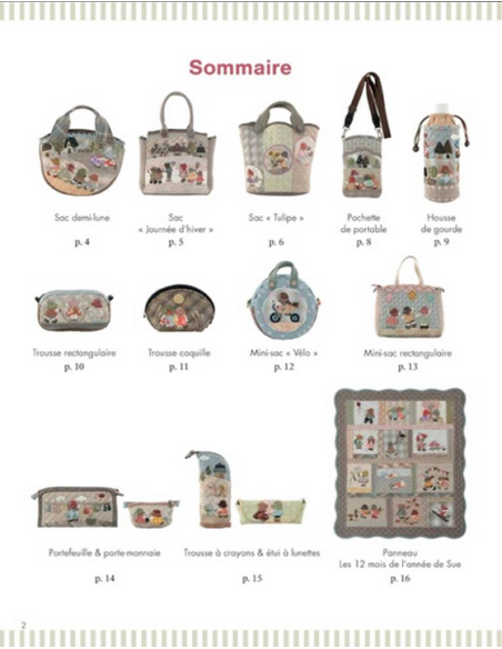 Joyeux Patchwork Sunbonnet Sue de Reiko Kato - Ed. de Saxe