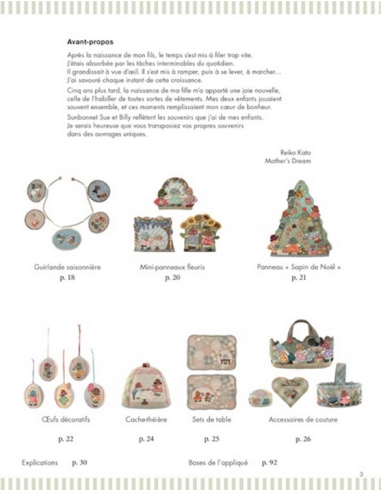 Joyeux Patchwork Sunbonnet Sue de Reiko Kato -...