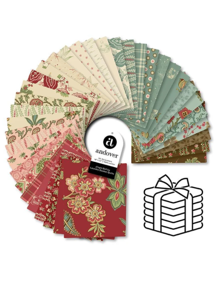Jingle Bell Fat Quarters by Edyta Sitar
