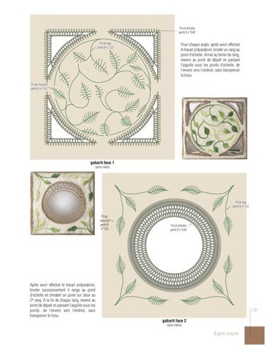 Broderie Hédébo Esprit nature