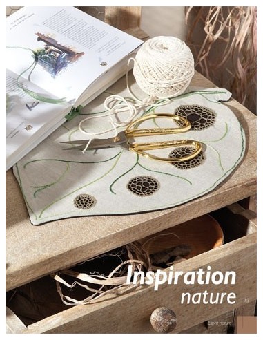 Broderie Hédébo Esprit nature