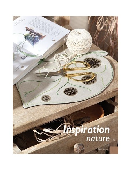 Broderie Hédébo Esprit nature