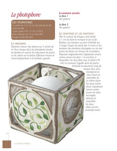 Broderie Hédébo Esprit nature