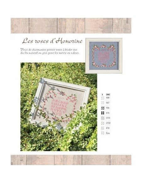 Délicate broderie Hardanger
